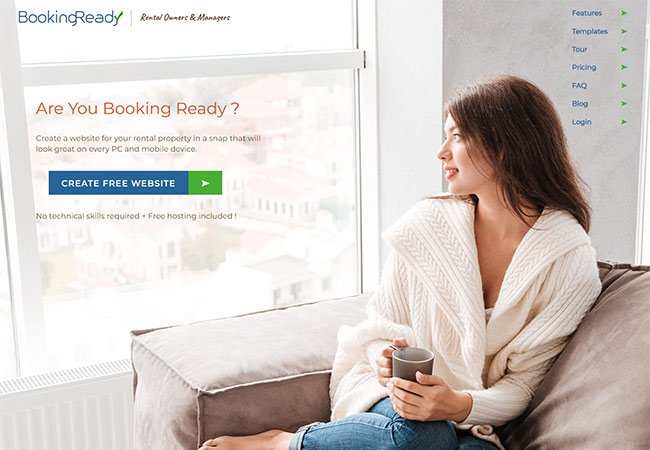 Bookikng ready website builder responsive desktop