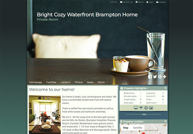 Bookikng ready website responsive desktop